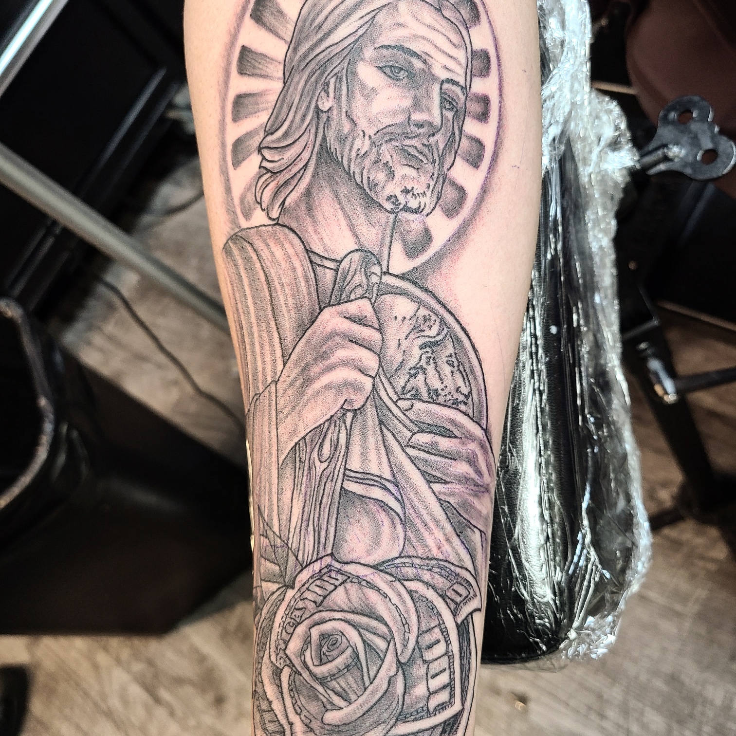 St Jude Tattoo 1 by Marvin Silva TattooNOW